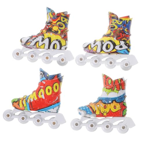KOMBIUDA 2 Paare Finger Skateboard Handspielzeug Finger Rollschuh Modelle für Tischspielzeug zur Fingerkoordination und Stressabbau Zufällige Designs KOMBIUDA 2 Paare Finger Skateboard Handspielzeug Finger Rollschuh Modelle für Tischspielzeug zur Fingerkoordination und Stressabbau Zufällige Designs von KOMBIUDA