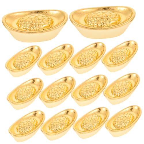 KOMBIUDA 2 Puppenhaus-Barrenmodell für kinderspielzeug für BFF zu Weihnachten Puppenhaus-Bausätze Zahlen Mini-Barren-Ornament dekorativer Barren Legierung Golden KOMBIUDA 2 Puppenhaus-Barrenmodell für kinderspielzeug für BFF zu Weihnachten Puppenhaus-Bausätze Zahlen Mini-Barren-Ornament dekorativer Barren Legierung Golden von KOMBIUDA