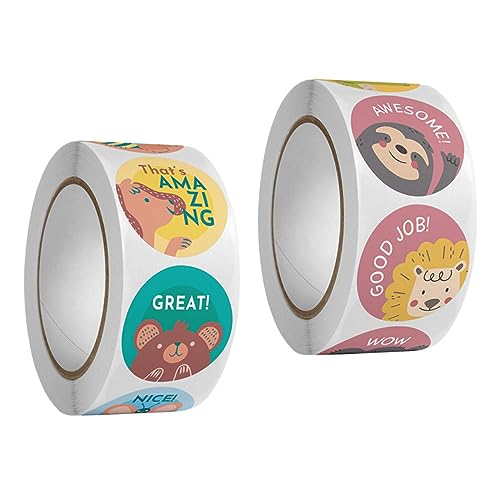 KOMBIUDA Aufkleber Für Kinder Motivation Lehreraufkleber Cartoon-Design Belohnungsaufkleber Selbstklebend Ermutigungsaufkleber Für Kindergarten KOMBIUDA Aufkleber Für Kinder Motivation Lehreraufkleber Cartoon-Design Belohnungsaufkleber Selbstklebend Ermutigungsaufkleber Für Kindergarten von KOMBIUDA