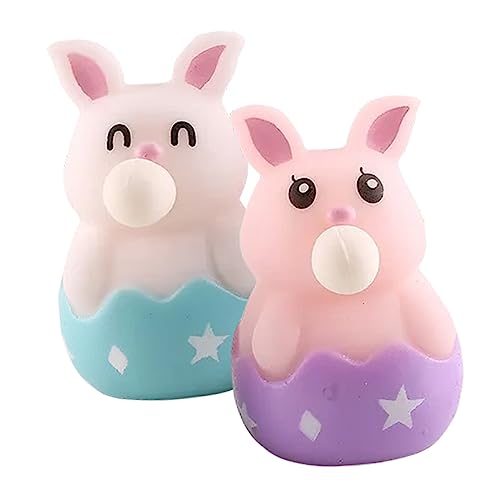 KOMBIUDA 2 STK kneifen für kinderspielzeug ostegeschenke kinderknallzeug Kaninchen-Tier-Squeeze- Häschen-Squeeze- weiches Gummi KOMBIUDA 2 STK kneifen für kinderspielzeug ostegeschenke kinderknallzeug Kaninchen-Tier-Squeeze- Häschen-Squeeze- weiches Gummi von KOMBIUDA