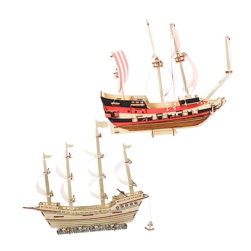 KOMBIUDA 2 Sätze 3D-segelpuzzle Segelbootdekor 3D-Puzzles Für Erwachsene -segelboot Modelle Für Erwachsene Segelbootmodell Zusammengebautes Segelboot-modellbausatz Holz KOMBIUDA 2 Sätze 3D-segelpuzzle Segelbootdekor 3D-Puzzles Für Erwachsene -segelboot Modelle Für Erwachsene Segelbootmodell Zusammengebautes Segelboot-modellbausatz Holz von KOMBIUDA