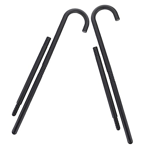 KOMBIUDA Einzigartige Zauberer Krücke 2 Sets Halloween Party Krücke Stick Requisiten Dekorative Kunststoff Spazierstöcke von KOMBIUDA