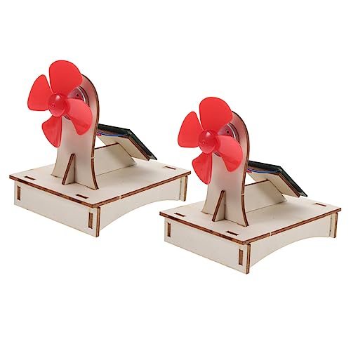 KOMBIUDA 2 Sätze Generator Bausätze Lüfter Abs Auto Bausatz solar طاقه شمسيه Educational Toys Pädagogisches sonnenenergie Experimente zum Selbermachen für Lehrhilfe hölzern von KOMBIUDA