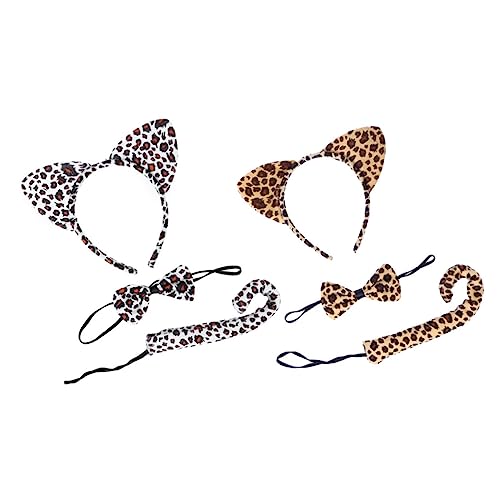 KOMBIUDA 2 Sätze Katzenohren Kostümset mit Tanzschwanz Bunte Niedliche Tier accessoires für Fasching Karneval Party Sichere Stoffmaterialien für Jungen und Mädchen Dekoratives Cosplay KOMBIUDA 2 Sätze Katzenohren Kostümset mit Tanzschwanz Bunte Niedliche Tier accessoires für Fasching Karneval Party Sichere Stoffmaterialien für Jungen und Mädchen Dekoratives Cosplay von KOMBIUDA