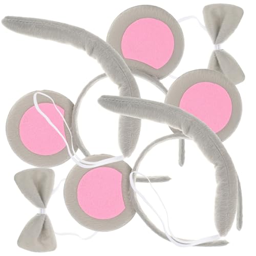 KOMBIUDA 2 Sätze Mouse Kostüm Set Teilig mit Ohren Stirnband und Weiche Tier Verkleidung für Halloween Karneval Mottoparty Bequemes Langlebiges Material Leicht und Tragbar KOMBIUDA 2 Sätze Mouse Kostüm Set Teilig mit Ohren Stirnband und Weiche Tier Verkleidung für Halloween Karneval Mottoparty Bequemes Langlebiges Material Leicht und Tragbar von KOMBIUDA
