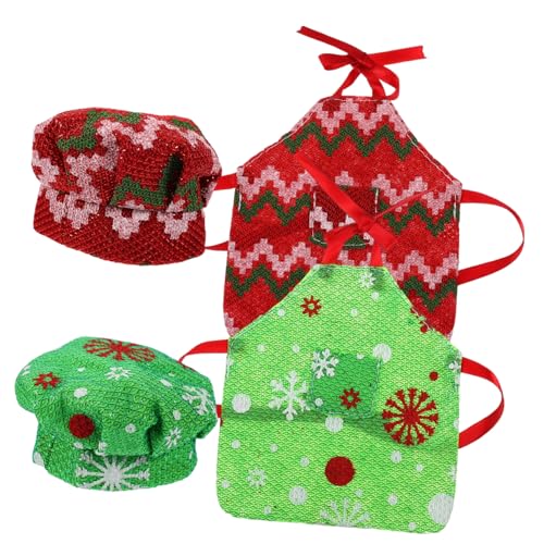 KOMBIUDA 2 Sätze Puppen-Ersatzhut Miniatur Fee Plüsch Ornamente kinderparty mitgebsel weihnachtsoutfit Puppe Foto-Requisite austauschbare Puppenschürze Stoff KOMBIUDA 2 Sätze Puppen-Ersatzhut Miniatur Fee Plüsch Ornamente kinderparty mitgebsel weihnachtsoutfit Puppe Foto-Requisite austauschbare Puppenschürze Stoff von KOMBIUDA