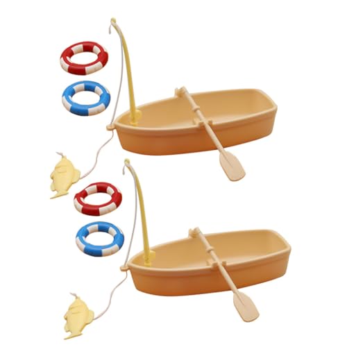 KOMBIUDA Miniatur Fischerboot Dekoration Boot Basteln Mini Angelspielzeug Für Haus Kleine Schwimmring-Dekoration Fischerbootfigur Angelzubehör KOMBIUDA Miniatur Fischerboot Dekoration Boot Basteln Mini Angelspielzeug Für Haus Kleine Schwimmring-Dekoration Fischerbootfigur Angelzubehör von KOMBIUDA
