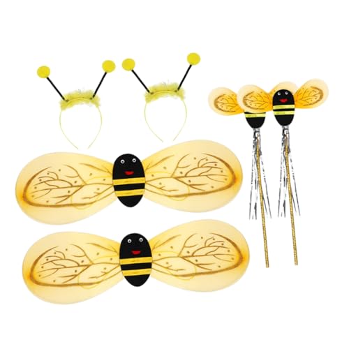 KOMBIUDA 2 Sätze kleine Bienenrequisiten Bienenkostüm für Mädchen Feenflügel tierkostüme halloweenkostüme für Kinderkommode Biene Stützflügel Bienenkostüm Plastik KOMBIUDA 2 Sätze kleine Bienenrequisiten Bienenkostüm für Mädchen Feenflügel tierkostüme halloweenkostüme für Kinderkommode Biene Stützflügel Bienenkostüm Plastik von KOMBIUDA