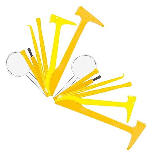 KOMBIUDA 2 Sets Kleine Graben Pinsel Graben Meißel Hammer Pädagogisches Graben Kit Lupe Kunststoff von KOMBIUDA