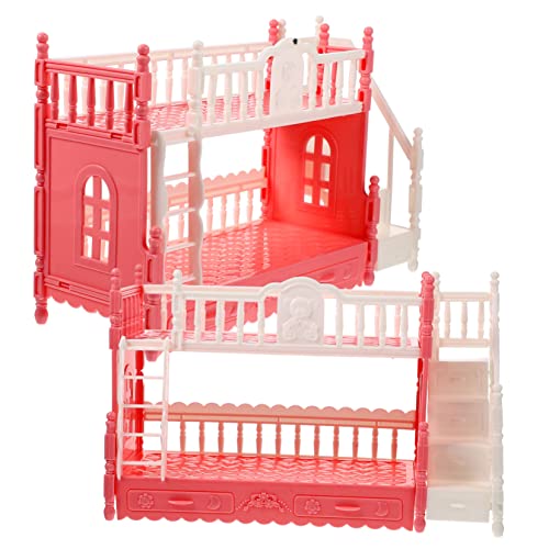 KOMBIUDA 2 Sets Mini Doppelstockbett Modell Mini öbel Puppenhaus Zubehör 16cm Puppenhaus Bunk Bett Zufällige Farben Ideal Für Puppenmöbel Und Rollenspiel KOMBIUDA 2 Sets Mini Doppelstockbett Modell Mini öbel Puppenhaus Zubehör 16cm Puppenhaus Bunk Bett Zufällige Farben Ideal Für Puppenmöbel Und Rollenspiel von KOMBIUDA