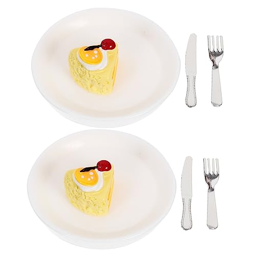 KOMBIUDA 2 Sets Mini Kuchenteller Ornamente Für Dessert Spielzeughaus Mini Künstliche Lebensmittel Puppenhaus Kuchen Küchenspielzeug Miniatur Tortenkuchen Mini Zubehör KOMBIUDA 2 Sets Mini Kuchenteller Ornamente Für Dessert Spielzeughaus Mini Künstliche Lebensmittel Puppenhaus Kuchen Küchenspielzeug Miniatur Tortenkuchen Mini Zubehör von KOMBIUDA