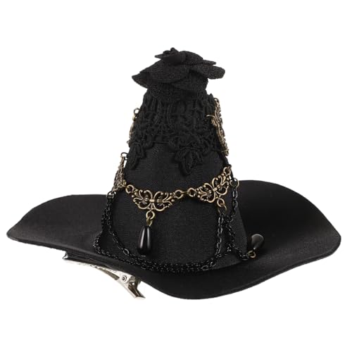 KOMBIUDA 2 Stk Maskerade Hexenhut Chaps Schmuck Hut-Fascinator-Hut-Clip Hexenkopfschmuck Hexenhüte Masse Hexenhüte für halloween costume halloween kleidung Halloween-Hexenhut Party-Hexenhut KOMBIUDA 2 Stk Maskerade Hexenhut Chaps Schmuck Hut-Fascinator-Hut-Clip Hexenkopfschmuck Hexenhüte Masse Hexenhüte für halloween costume halloween kleidung Halloween-Hexenhut Party-Hexenhut von KOMBIUDA