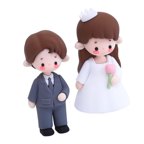 KOMBIUDA 2 Stück Braut Und Bräutigampuppe Tortenaufsatz-statue Tortenaufsatz Hochzeit Braut Und Bräutigam Braut- Und Bräutigam -kuchen -topper Cartoon Cake Toper Paar Skulptur Weiches Gummi KOMBIUDA 2 Stück Braut Und Bräutigampuppe Tortenaufsatz-statue Tortenaufsatz Hochzeit Braut Und Bräutigam Braut- Und Bräutigam -kuchen -topper Cartoon Cake Toper Paar Skulptur Weiches Gummi von KOMBIUDA
