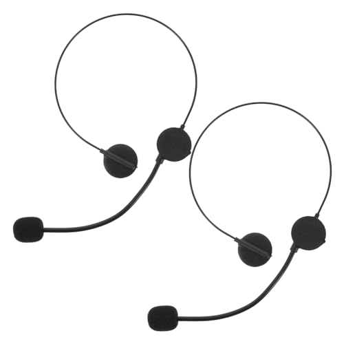 KOMBIUDA 2 Stück Cosplay Mikrofon Requisiten Realistisches Headset für Junge Kostümzubehör für Partys und Rollenspiele Leicht und Verstellbar für Unvergessliche Auftritte von KOMBIUDA
