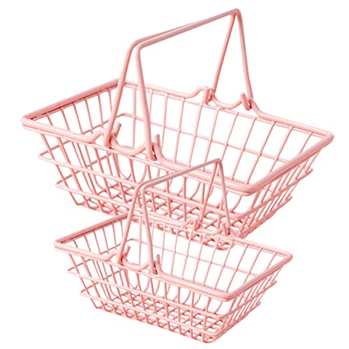 KOMBIUDA 2 Stück Einkaufskorb aufbewahrungs körbe Storage Baskets einkauskörbe Aufbewahrungskorb spielzeugkorb Würfel faltbar doppelt Metallkörbe Aufbewahrungsbehälter aus Metall Eisen Rosa KOMBIUDA 2 Stück Einkaufskorb aufbewahrungs körbe Storage Baskets einkauskörbe Aufbewahrungskorb spielzeugkorb Würfel faltbar doppelt Metallkörbe Aufbewahrungsbehälter aus Metall Eisen Rosa von KOMBIUDA