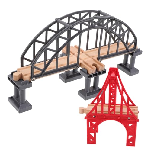 KOMBIUDA 2 Stück Eisenbahnspielzeug Zug Eisenbahn zubehör Brücke Holz KOMBIUDA 2 Stück Eisenbahnspielzeug Zug Eisenbahn zubehör Brücke Holz von KOMBIUDA