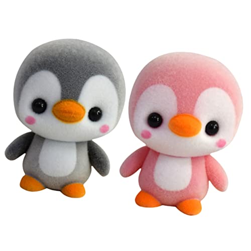 KOMBIUDA Graue Pinguinpuppe Plüsch Kuscheltier Klein Für Spielzeug Weihnachtsdeko Pinguine Kuscheltier von KOMBIUDA