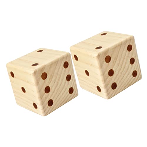 KOMBIUDA 2 Stück Große Holzwürfel Spiele Für Draussen Große Würfel Spiel Würfel Rasenspiele Würfel Für Zu Hause Mini-würfel Tischspielwürfel Q-Less-wortwürfel Würfel Trinken KOMBIUDA 2 Stück Große Holzwürfel Spiele Für Draussen Große Würfel Spiel Würfel Rasenspiele Würfel Für Zu Hause Mini-würfel Tischspielwürfel Q-Less-wortwürfel Würfel Trinken von KOMBIUDA