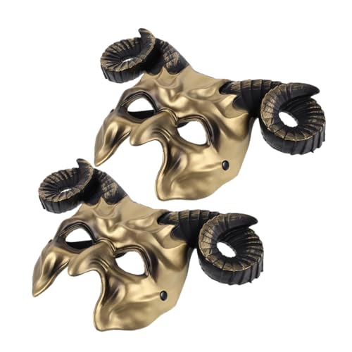 KOMBIUDA 2 Stück Halbe Tiermaske für Halloween Party und Karneval Bequeme Cosplay Requisite für Festlichkeiten und Themenfeiern von KOMBIUDA