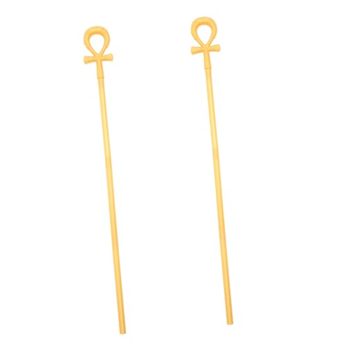KOMBIUDA 2 Stück Halloween Pharaonen Ägyptischer Stil Gehstock Requisit Kostüm Zubehör für Cosplay Karneval Verkleidung KOMBIUDA 2 Stück Halloween Pharaonen Ägyptischer Stil Gehstock Requisit Kostüm Zubehör für Cosplay Karneval Verkleidung von KOMBIUDA