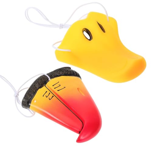 KOMBIUDA 2 Stück Halloween Tier Nase Maske Kostüm Zubehör für Cosplay und Partys Witziges Tiermotiv Geeignet für Erwachsene und Einfach zu Tragen Befestigen von KOMBIUDA