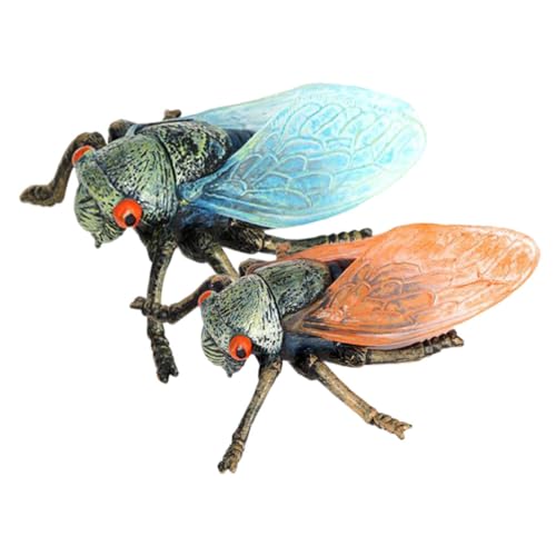 KOMBIUDA 2 Stück Insektenmodell Animal Toys Tier gartendeko rostoptik Zikaden Figur Larve Lebensechte Simulation eines Insektenmodells Zikaden-Ornament Plastik KOMBIUDA 2 Stück Insektenmodell Animal Toys Tier gartendeko rostoptik Zikaden Figur Larve Lebensechte Simulation eines Insektenmodells Zikaden-Ornament Plastik von KOMBIUDA