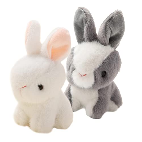 KOMBIUDA 2 Stück Kaninchen-Anhänger Hasen anhänger Hasen zubehör kaninchenzubehör Plüschspielzeug Kuscheltier Mini Puppe Plüschtiere Schlüsselkettenringe Hasenspielzeug PP Baumwolle KOMBIUDA 2 Stück Kaninchen-Anhänger Hasen anhänger Hasen zubehör kaninchenzubehör Plüschspielzeug Kuscheltier Mini Puppe Plüschtiere Schlüsselkettenringe Hasenspielzeug PP Baumwolle von KOMBIUDA