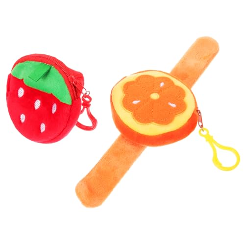 KOMBIUDA Erdbeer-pop-Ring Slap-Armband Für Kinder Mit Tasche Partygeschenke Plüsch-Slap-Band Schnapparmband Spielzeug Süße Für Jungen Und Mädchen von KOMBIUDA