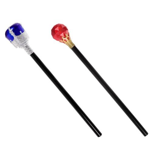 KOMBIUDA 2 Stück Königszepter Für Königliches Hoch Led Zauberstab Kostüm Kinderparty Gefälligkeiten Stock Dekorationen Schaum Streich des Königs Halloween Plastik von KOMBIUDA