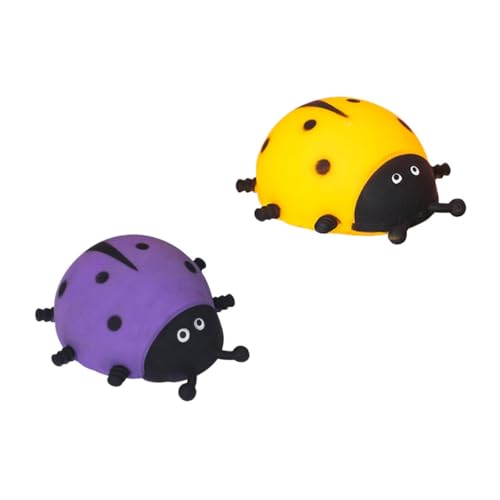 KOMBIUDA 2 Stück Marienkäfer Squeeze Stressabbauendes Sensorisches Zappelspielzeug für Autisten Weiches Langlebiges Decompression Fidget Toy Vielseitig für Büro Schule und Zuhause Geeignet von KOMBIUDA