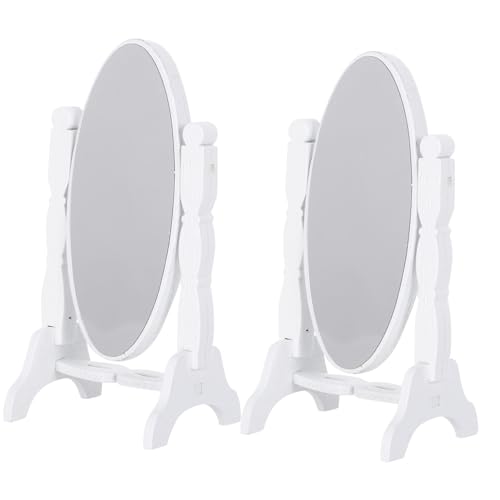 KOMBIUDA 2 Stück Maßstab Holzrahmen Stehender Puppenhaus Spiegel Weiß für DIY Puppenhaus Dekoration Schlafzimmer Möbel KOMBIUDA 2 Stück Maßstab Holzrahmen Stehender Puppenhaus Spiegel Weiß für DIY Puppenhaus Dekoration Schlafzimmer Möbel von KOMBIUDA