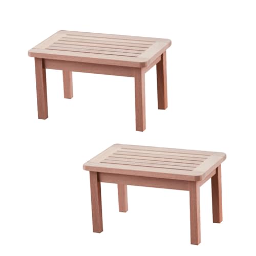 KOMBIUDA 2 Stück Mini-Schreibtisch holzspielzeug doll House Holzdekoration mini Schreibtisch Holzspielzeug für Holzverzierung Mini-Holztisch kleine Schreibtischmöbel Hölzern KOMBIUDA 2 Stück Mini-Schreibtisch holzspielzeug doll House Holzdekoration mini Schreibtisch Holzspielzeug für Holzverzierung Mini-Holztisch kleine Schreibtischmöbel Hölzern von KOMBIUDA