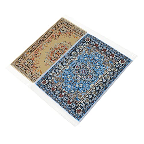 KOMBIUDA 2 Stück Mini-Spielzeugteppich Vintage Teppich Retro Teppich puppenhauszubehör Miniatur Kinderzimmer Teppich Tür kinderteppich kleine Hausdekoration Mini- -Bodenmatten- Pa KOMBIUDA 2 Stück Mini-Spielzeugteppich Vintage Teppich Retro Teppich puppenhauszubehör Miniatur Kinderzimmer Teppich Tür kinderteppich kleine Hausdekoration Mini- -Bodenmatten- Pa von KOMBIUDA