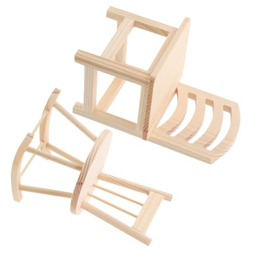 KOMBIUDA Miniatur Schaukelstuhl Holz 2 Stück DIY Kit Für Puppenhaus Dekoration Kleiner Stuhl Modell Spielzeug Möbel KOMBIUDA Miniatur Schaukelstuhl Holz 2 Stück DIY Kit Für Puppenhaus Dekoration Kleiner Stuhl Modell Spielzeug Möbel von KOMBIUDA