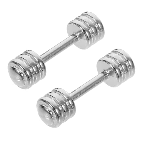 KOMBIUDA 2 Stück Miniatur-hanteln Realistisches Mini-hantelset Für Puppenhaus-Dekoration Modellpuppen KOMBIUDA 2 Stück Miniatur-hanteln Realistisches Mini-hantelset Für Puppenhaus-Dekoration Modellpuppen von KOMBIUDA