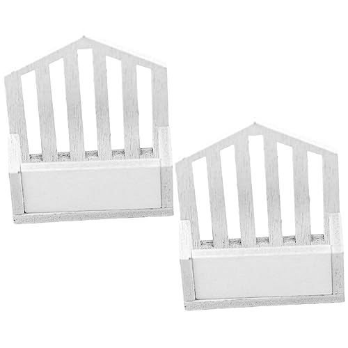 KOMBIUDA 2 Stück Miniaturmöbel Und Accessoires Menschen Babypuppe Klein Bausatz Miniaturregal Zum Basteln Puppenmöbel Miniatur-Dinge Mini-Regal Zum Basteln Holz Weiß von KOMBIUDA