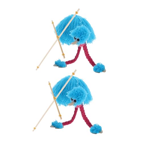 KOMBIUDA 2 Stück Mit Festivals Für – Puppen Bildung Vorgeben Plüsch Requisiten Straußenpuppen Shows Geburtstag Interaktives Spielspielzeug Partys Und Handheld Kreative von KOMBIUDA