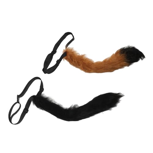KOMBIUDA 2 Stück Plüsch Fuchsschwanz Verstellbarer Elastischer Gürtel Weiches Kuscheliges Tierkostüm Zubehör für Cosplay Karneval Festival und Kinderkostüm Party KOMBIUDA 2 Stück Plüsch Fuchsschwanz Verstellbarer Elastischer Gürtel Weiches Kuscheliges Tierkostüm Zubehör für Cosplay Karneval Festival und Kinderkostüm Party von KOMBIUDA
