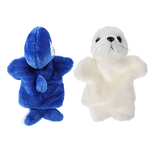 KOMBIUDA 2 Stück Plüsch Handpuppen Spielzeuge Pupskissen Tierspielzeug Pädagogisches Handspielzeug -handpuppen Rollenspiel Pp Baumwolle von KOMBIUDA
