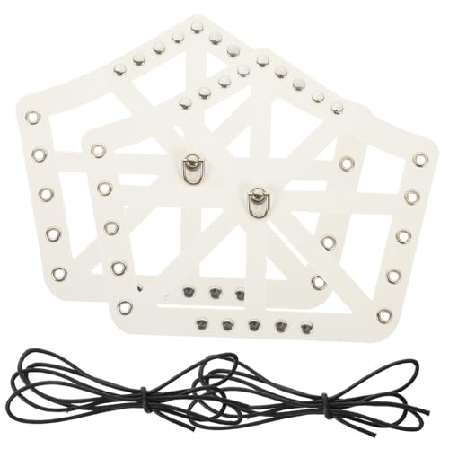 KOMBIUDA 2 Stück Punk Cosplay Armschienen Weiß Kunstleder Armstulpen Strapazierfähig Cooles Design für Gothic Role Playing Halloween Bühnenauftritte Unisex KOMBIUDA 2 Stück Punk Cosplay Armschienen Weiß Kunstleder Armstulpen Strapazierfähig Cooles Design für Gothic Role Playing Halloween Bühnenauftritte Unisex von KOMBIUDA