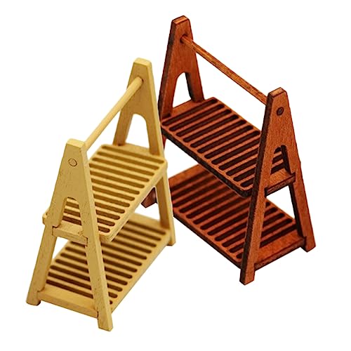 KOMBIUDA 2 Stück Puppenmöbel würfelunterlage beileight leichte Home Decoration accesories + Puppenhauszubehör Verschleißfester Mini-Brotständer verschleißfeste Miniaturmöbel Holz KOMBIUDA 2 Stück Puppenmöbel würfelunterlage beileight leichte Home Decoration accesories + Puppenhauszubehör Verschleißfester Mini-Brotständer verschleißfeste Miniaturmöbel Holz von KOMBIUDA