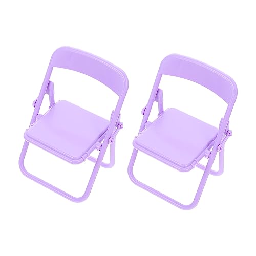 KOMBIUDA 2 Stück Puppenstubenstuhl Miniatur klein Mini-Möbelmodell Mini-Puppenstubenstühle Mini-Stuhl Mini-Stühle winzige Möbel Plastik Violett KOMBIUDA 2 Stück Puppenstubenstuhl Miniatur klein Mini-Möbelmodell Mini-Puppenstubenstühle Mini-Stuhl Mini-Stühle winzige Möbel Plastik Violett von KOMBIUDA