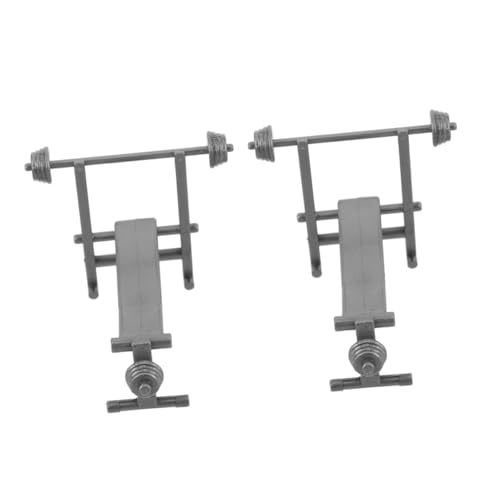 KOMBIUDA 2 Stück Realistische Gymnastikzubehör für Puppenhäuser Miniatur Gewichtsbank und Barbell für Indoor Mikro Landschaften KOMBIUDA 2 Stück Realistische Gymnastikzubehör für Puppenhäuser Miniatur Gewichtsbank und Barbell für Indoor Mikro Landschaften von KOMBIUDA