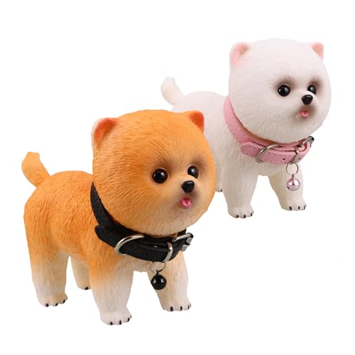KOMBIUDA 2 Stück Realistische Pomeranian Welpen Figurine aus Vinyl Detailgetreues Simulation Haustierspielzeug Kompakt und Sicher Dekoration und Begleiter für Zuhause KOMBIUDA 2 Stück Realistische Pomeranian Welpen Figurine aus Vinyl Detailgetreues Simulation Haustierspielzeug Kompakt und Sicher Dekoration und Begleiter für Zuhause von KOMBIUDA