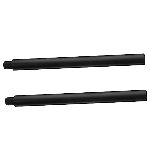 KOMBIUDA 2 Stück Röhren Verlängerung Pole metallrohr metallpfeife Subwoofer-Zubehör high Performance Lautsprecherständer Gewinde für die Lautsprecher-Montagestange Subwoofer-Ständer Black von KOMBIUDA