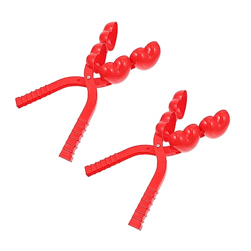KOMBIUDA 2 Stück Schneeball-Clip Werkzeug Schneeballhersteller Kind im Freien Form winterliches Schnee Schneeclip- Plastik rot KOMBIUDA 2 Stück Schneeball-Clip Werkzeug Schneeballhersteller Kind im Freien Form winterliches Schnee Schneeclip- Plastik rot von KOMBIUDA