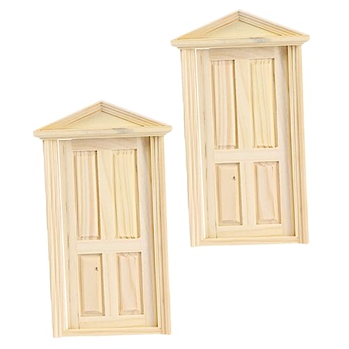 KOMBIUDA 2 Stück Simulation Tür kinderzimmer kinderspielzeug spielzeughaus Dollhouse zubehör Mini-Hausbedarf Mini Haustür Mini Möbel Puppenhaustür Miniaturtürmodell Holz KOMBIUDA 2 Stück Simulation Tür kinderzimmer kinderspielzeug spielzeughaus Dollhouse zubehör Mini-Hausbedarf Mini Haustür Mini Möbel Puppenhaustür Miniaturtürmodell Holz von KOMBIUDA