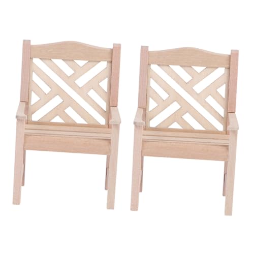 KOMBIUDA 2 Stück Simulationsstuhl entzückende Puppenmöbel Miniatur-Stuhldekor Miniatur-Möbelsessel kindergeburtstags mitgebsel Furniture Mini-Puppenhaus- Stuhlornament hölzern Khaki KOMBIUDA 2 Stück Simulationsstuhl entzückende Puppenmöbel Miniatur-Stuhldekor Miniatur-Möbelsessel kindergeburtstags mitgebsel Furniture Mini-Puppenhaus- Stuhlornament hölzern Khaki von KOMBIUDA