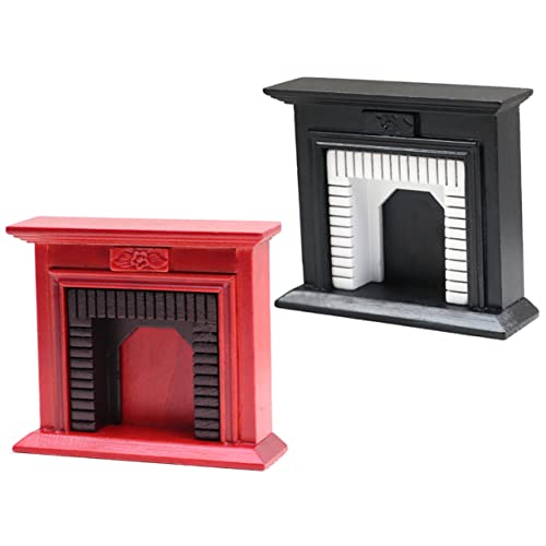 KOMBIUDA 2 Stück Simulierter Kamin Miniatur - zubehör Mini - möbelmodell Zubehör Für Puppenhäuser Mini - Kamin Kaminmodell Miniatur Puppenmöbel Minikamin Für Puppe Hölzern KOMBIUDA 2 Stück Simulierter Kamin Miniatur - zubehör Mini - möbelmodell Zubehör Für Puppenhäuser Mini - Kamin Kaminmodell Miniatur Puppenmöbel Minikamin Für Puppe Hölzern von KOMBIUDA