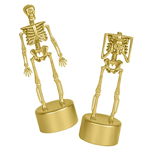 KOMBIUDA 2stücke Halloween Skelett Figuren Bewegliche Deko Für Party Und Events Realistische Gestaltung Langlebig Und Kreativ Für Schaurige Anlässe Und Thematische Dekorationen von KOMBIUDA